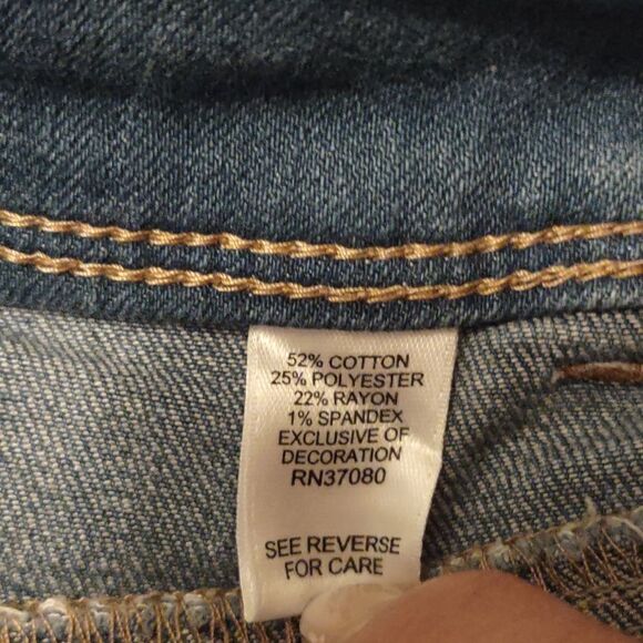 Est 1948 Denim‎ Women's Size 8 Pastel Floral Embroidery Ankle Light Wash Jeans - Picture 6 of 8